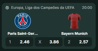 image-1 Gigantes em rota de colisão: PSG e Bayern prometem noite de luxo e tensão máxima